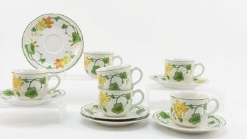 Villeroy & Boch - Koffie- en theeservies (12) - Geranium -