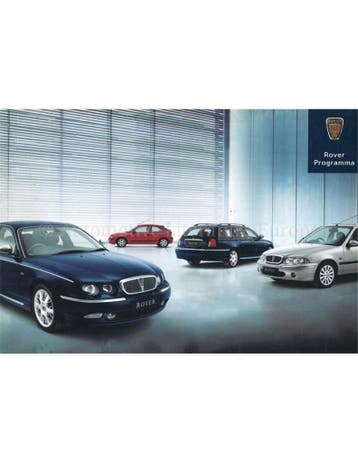 2002 ROVER PROGRAMMA BROCHURE NEDERLANDS, Nieuw, Author