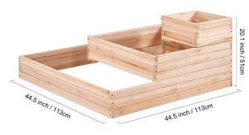 Houten Verhoogd Tuinbed met Drainage voor Bloem Groente Krui, Boeken, Verzenden, Nieuw