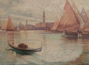 Italiaanse school (XX) - Veduta di Venezia