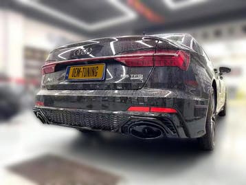 Diffuser geschikt voor A6 S6 C8 | RS-Style | 18-25 | S-Line, Auto-onderdelen, Carrosserie en Plaatwerk, Nieuw, Achter, Bumper