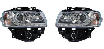 Koplampen DRL-Look Chroom Transporter T4 GP 96-03 DL VWK61, Nieuw, Volkswagen