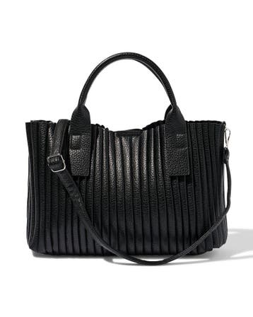 HEMA Shopper 37x9x26cm imitatieleer, Sieraden, Tassen en Uiterlijk, Verzenden, Nieuw, Zwart