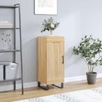 vidaXL Dressoir 34,5x34x90 cm bewerkt hout sonoma eiken, Minder dan 50 cm, Verzenden, Nieuw, 25 tot 50 cm