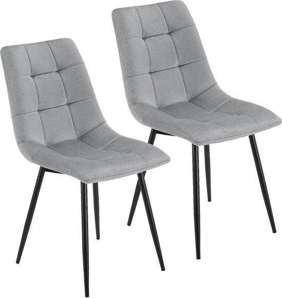 2dekans | Stalen Eetkamerstoelen Blanca - Set van 2 -, Huis en Inrichting, Stoelen, Zo goed als nieuw, Ophalen of Verzenden