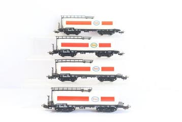 Märklin H0 - 4650 - Modeltrein goederenwagon (4) - 4x, Nieuw