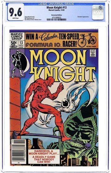 Moon Knight #13 - CGC 9.6 Daredevil Appearance Newstand, Nieuw