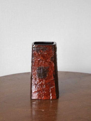 Vaas - Hout - Japan - Wajima-lakwerk Keyaki Bark