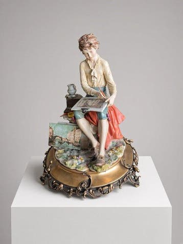 Triade, Capodimonte - Beeldje - Figurine of a Young Artist