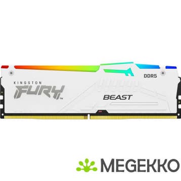 Kingston DDR5 Fury Beast White RGB 1x32GB 6000, Verzenden, Nieuw
