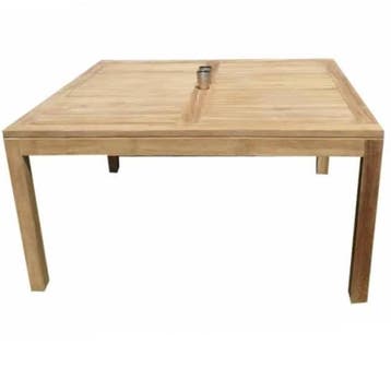 Selena dining tuintafel 160x160xH79 cm teak, Tuin en Terras, Tuintafels, Ophalen of Verzenden, Nieuw, Teakhout
