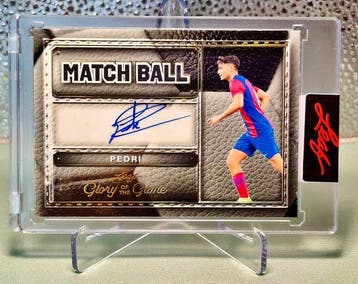 Leaf Pedri 1/1 Auto Insert Match Ball - 1 Card - Excellent, Nieuw