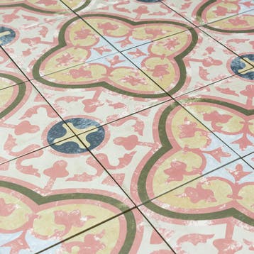 Keramische portugese vintage vloertegels 20x20 roze, Verzenden, Nieuw