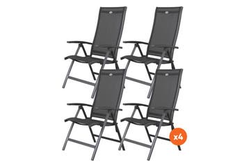 Set van 4 - Hartman Salvatore verstelbare stoel, Tuin en Terras, Verzenden, Nieuw, Overige materialen