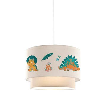 Kinder hanglamp Lurgan E27 wit met dinosaurus motief lux.pro, Verzenden, Nieuw