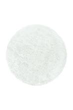 Rond Hoogpolig Vloerkleed | Shaggy | Fluffy | Wit | 80x80 cm, Verzenden, Nieuw