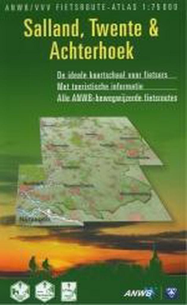 Salland, Twente & Achterhoek / ANWB fietsrouteatlas, Boeken, Reisgidsen, Zo goed als nieuw, Verzenden
