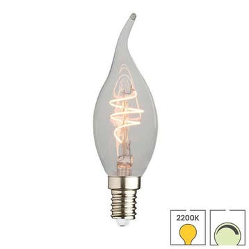 LED kaarslamp vlam E14 | 4.4 watt dimbaar | 2200K extra warm, Huis en Inrichting, Lampen | Losse lampen, Verzenden, Nieuw, E14 (klein)