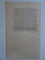 gravure beleg vesting Coevorden onder Maurits, W. Blaeu 1649, Antiek en Kunst, Verzenden