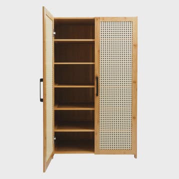 Stijlvolle 6-Laags Schoenenkast 100cm Breed - Bamboe & Rotan, Verzenden, Nieuw