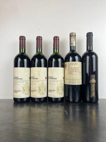 1996 Cabernet F. Sup., 1997 Merlot Graf de la Tour Villa, Nieuw