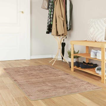 vidaXL Vloerkleedloper MARSA Wit 100 x 200 cm Polyester en, Verzenden, Nieuw, Wit