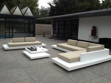 Design loungeset nu compleet 2500€ eenmalig, Tuin en Terras, Kunststof, Nieuw, Ophalen of Verzenden, 8 zitplaatsen