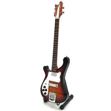 Miniatuur replica Rickenbacker basgitaar  McCartney Beatles, Ophalen of Verzenden, Nieuw, Pop, Beeldje of Miniatuur