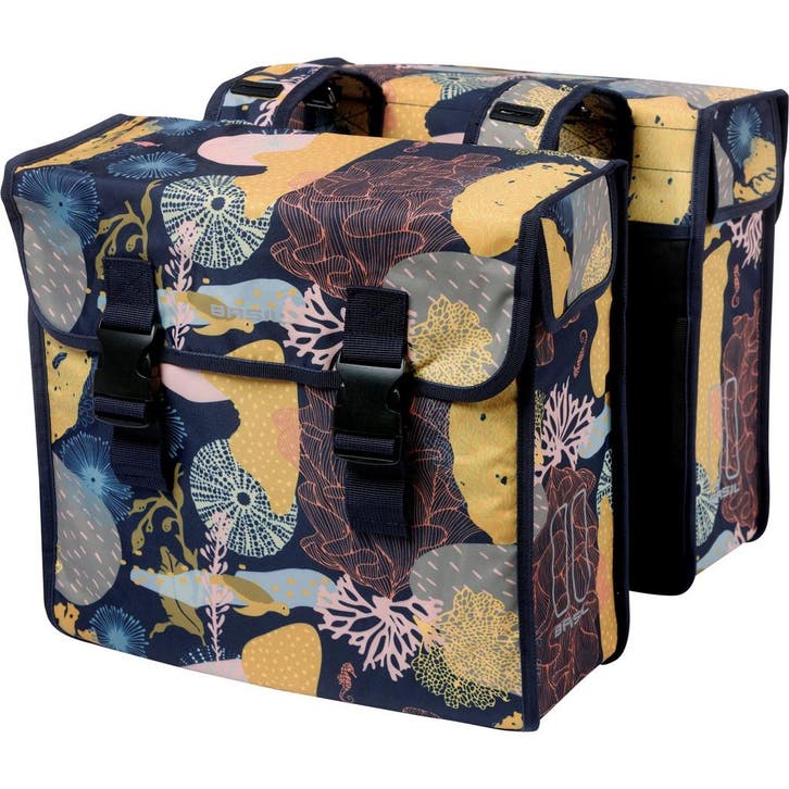 Basil Dubbele Fietstas Mara XL Reef night bleu, Fietsen en Brommers, Fietsaccessoires | Fietstassen, Nieuw, Verzenden