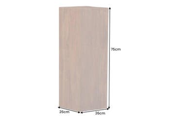 Decoratieve pilaar COLUMNA 75cm acacia naturel bruin - 44977, Ophalen of Verzenden, Nieuw