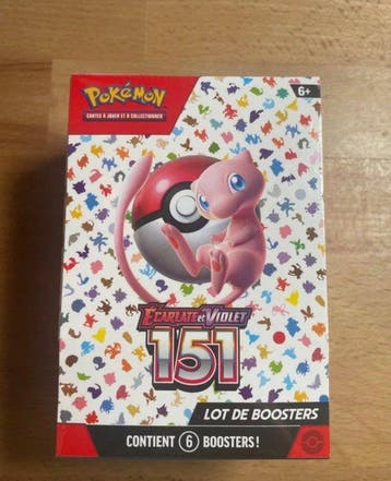 Pokémon - 6 Box - Écarlate et Violet 151 - Scarlet & Violet, Nieuw