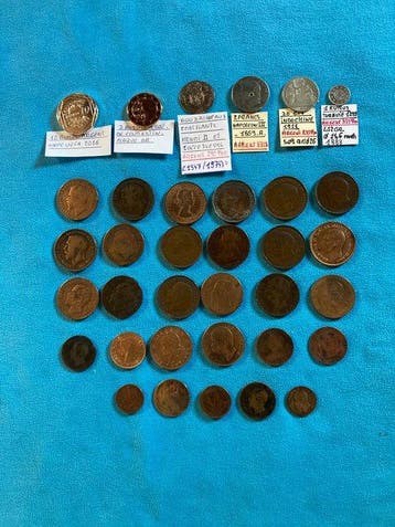Wereld. Collection of coins incl. silver (Zonder