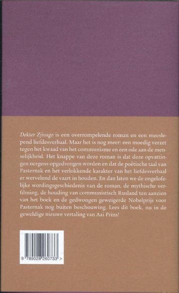 De Russische bibliotheek - Dokter Zjivago, Boeken, Ophalen of Verzenden, Nieuw