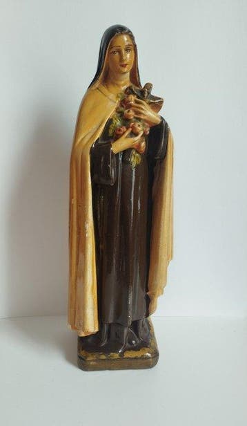 Beeld, wita Teresa z Lisieux - 30.5 cm - Gips - 1930