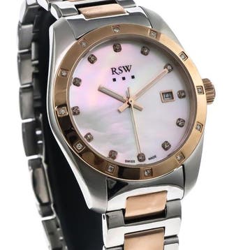 RSW - Swiss Made Diamond Watch - RSWL143-SR-D-7 - Zonder, Nieuw