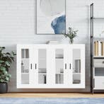 vidaXL Hangkasten 2 st bewerkt hout wit, Verzenden, Nieuw, Overige houtsoorten