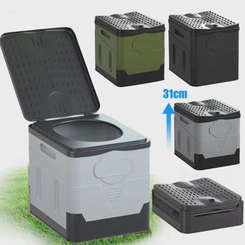 Draagbaar Opvouwbaar Toilet - Compact & Anti-geur voor Auto,, Verzenden, Nieuw