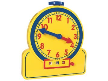 Instructieklok analoog en digitaal - 24 uurs notatie (XL:, Ophalen of Verzenden, Nieuw