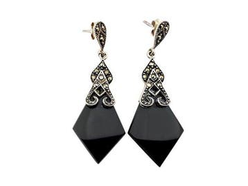 Zilver - Oorbellen - Art Deco-herleving