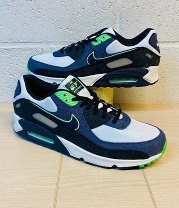 Nike - Air Max 90 Denim Scream Green P49,5 - Sneakers -, Nieuw