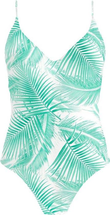 Barts Palmsy Plunge One Piece green Dames Badpak - Maat 40, Verzenden