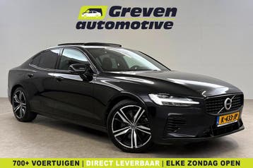 Volvo S60 2.0 Recharge T6 AWD R-Design  Pano  Memory, Automaat, Zwart, Nieuw, Te koop