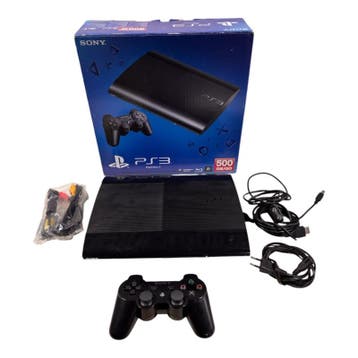 Playstation 3 SUPER SLIM 500GB (BOXED) (PS3) (TWEEDEHANDS), Spelcomputers en Games, Spelcomputers | Sony PlayStation 3, Verzenden