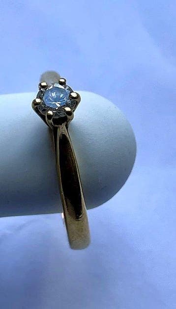 Ring - 18 karaat Geel goud Diamant (Natuurlijk), Sieraden, Tassen en Uiterlijk, Ringen, Nieuw