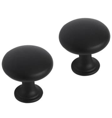 Differnz meubelknop rond bol 30 mm mat zwart 2 stuks, Verzenden, Nieuw
