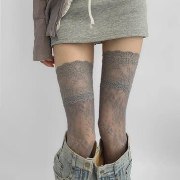 Luxe Kant Dijhoge Kousen - Elegante Over de Knie Sokken voor, Verzenden, Nieuw