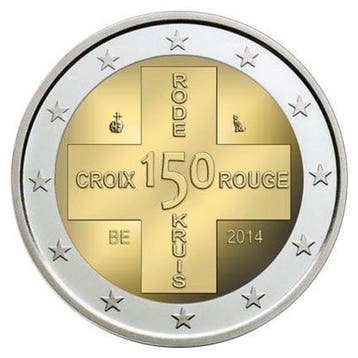 België 2 Euro Rode Kruis 2014 UNC, Verzenden