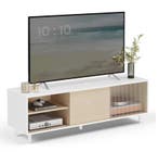 TV-Meubel 140 cm –Lowboard met Glasdeuren en Toolless Montag, Verzenden, Nieuw