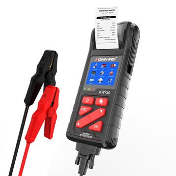 Konnwei KW720 6V/12V/24V accutester – auto, motor en vrac., Ophalen of Verzenden, Nieuw
