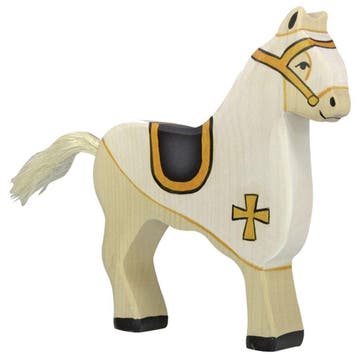Holztiger houten wedstrijdpaard wit van €21,35 voor €16,45, Ophalen of Verzenden, Nieuw